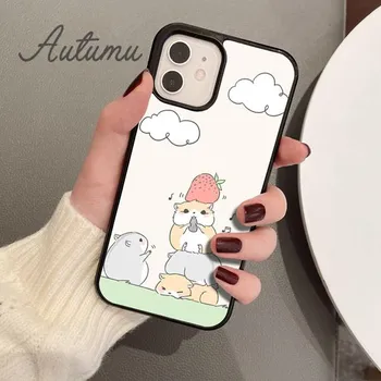 Чехол для телефона с изображением морской свинки и хомяка для iPhone 11 12 13 14 Pro Max mini XR XS SE 2020 6S 7 8 Plus Samsung Galaxy S21 S22 iPhone 6plus