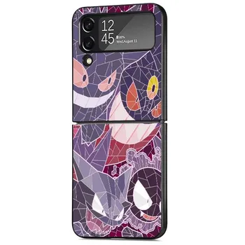 Цветной чехол Pokemon Pikachu для Samsung Galaxy Z Flip 4 ZFlip3 Z Flip 3 5G ZFlip ZFlip4 Flip4 zflip Жесткий ПК Роскошный чехол Funda Samsung Z Flip 5G