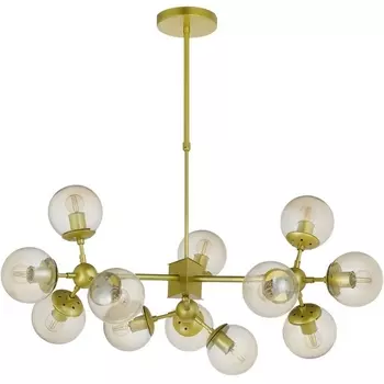 Потолочная люстра на штанге Lumina Deco Zodiak LDP 160-12 GD