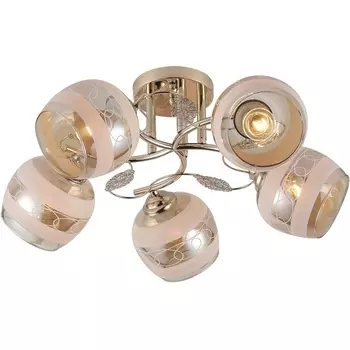 Потолочная люстра на штанге Escada Aiva 1110/5PL E27*40W Gold