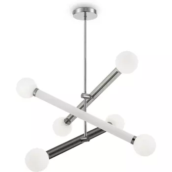 Потолочная люстра на штанге Freya Cross FR5381PL-06CH шарики