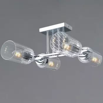 Потолочная люстра на штанге ILLUMICO IL0780-4CSQ-25 CR NAPLES