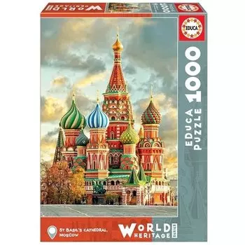 Пазл Educa Храм Василия Блаженного, Москва, 1000 деталей