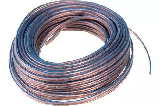 Кабель акустический 2x0.75 мм2 20м BLUELINE (прозрачный)