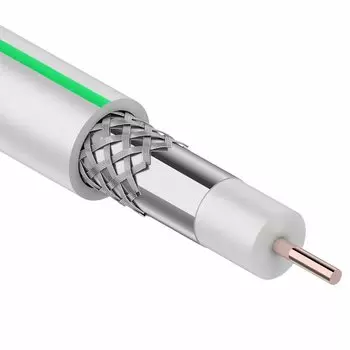 Кабель RG-6U (75 Ом) 50 м , белый
