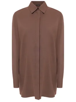 Рубашка изо льна и вискозы KITON