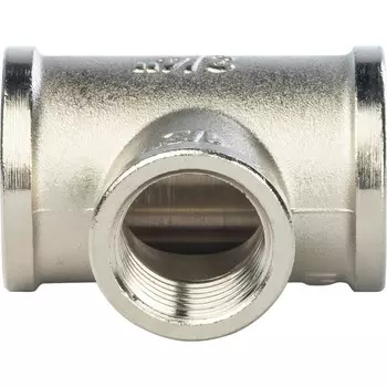 Тройник переходной Stout SFT-0022-341234 3/4х1/2х3/4 дюйма никелированный с внутренней резьбой