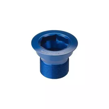 Болт крепления шатунов Race Face Cinch Bolt, M18x15, w/Washer, с шайбой, Blue, F10024GLSBLU