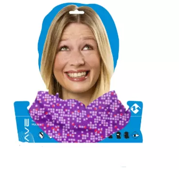 Бандана велосипедная M-WAVE PURPLE SQUARE, дышащий, полиэстер с микрофиброй, 24х48 см, безшовная, фиолетовый, 5-715124