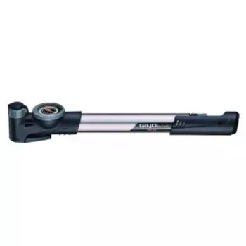 Насос для велосипеда Giyo с манометром, компактный алюминиевый 8 атм/120psi, Т-образная ручка, GP-993