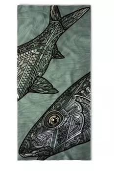 Бандана Buff Coolnet UV+ Andrea Larko Bonefish Sage, US:one size, 131892.308.10.00