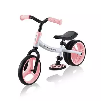 Беговел Globber GO BIKE DUO, 8,5", бело-розовый