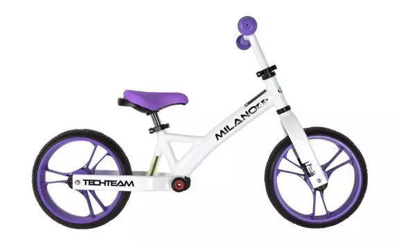 Беговел TechTeam Milano 4, детский, колеса EVA, 12", 2021, фиолетовый, TT002012