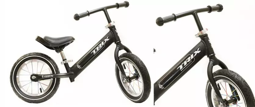 Беговел TRIX, диаметр колес:12", алюминий, черный, CT-96 (черный)