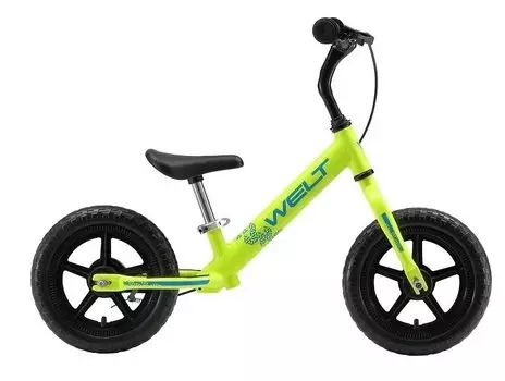 Беговел Welt Zebra 12 Acid Green US:one size, 2020
