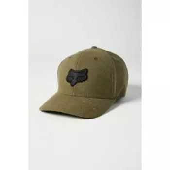 Бейсболка велосипедная Fox Transposition Flexfit Hat, OLIVE GREEN, 2021