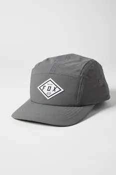 Бейсболка велосипедная Fox Badge 5 Panel Hat, Pewter, 2021 (Размер: one size)