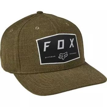 Бейсболка велосипедная Fox Badge Flexfit Hat, fatigue green (Размер: S/M)