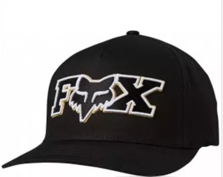 Бейсболка велосипедная Fox Ellipsoid Flexfit Hat, black/white