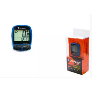 Велокомпьютер TRIX проводной, 16 функций, синий, XC-B13 (BLUE)
