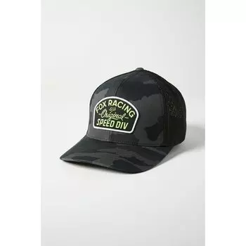 Бейсболка велосипедная Fox Og Camo Flexfit Hat, black camo, 2021