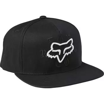 Бейсболка велосипедная Fox Top Coat Snapback Hat, Black, 2021
