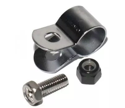 Запчасть SHIMANO хомут тормоза на тормозной рычаг, 5/8", стандартный, болт и гайка, ASMCLIPCEP