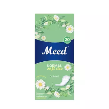 MEED Прокладки женские гигиенические ежедневные целлюлозные СОФТ ДЕО / Meed 20 шт