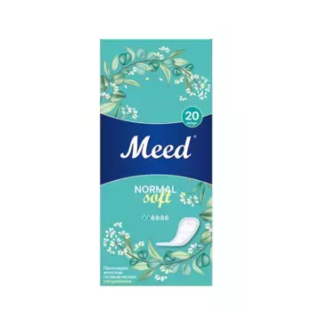 MEED Прокладки женские гигиенические ежедневные целлюлозные СОФТ / Meed 20 шт
