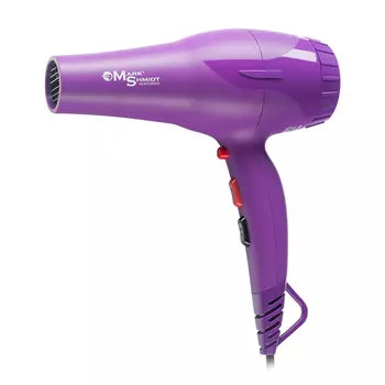 MARK SHMIDT Фен Mark Shmidt Dark Purple сиреневый, 2 насадки 2200W