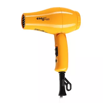 MARK SHMIDT Фен Mark Shmidt дорожный складной жёлтый, 1 насадка + диффузор 1000W