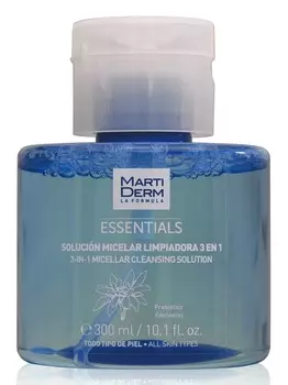 MARTIDERM Раствор мицеллярный очищающий 3 в 1 / Эссеншлс 300 мл