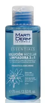 MARTIDERM Раствор мицеллярный очищающий 3 в 1 / Эссеншлс 75 мл