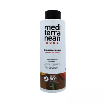 MEDITERRANEAN Крем для душа Цветок Апельсина с коллагеном и гиалуроновой кислотой / M-B Shower Cream Orange Blossom 750 мл
