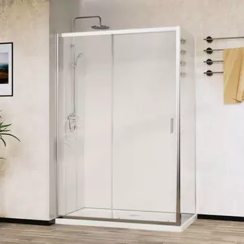 Душевой уголок Vincea City VSR-5CT9012CL 120х90 профиль хром, стекло прозрачное