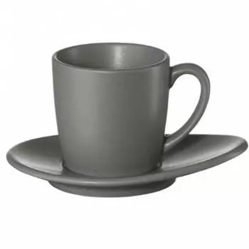 Чашка для эспрессо с блюдцем Asa Selection Cuba Grigio 60мл