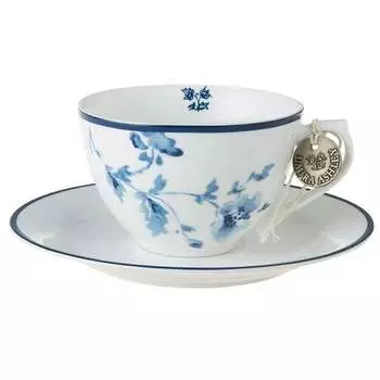 Чашка с блюдцем Laura Ashley Blueprint 260мл China Rose
