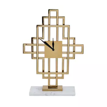 Часы настольные на подставке Garda Decor, золото