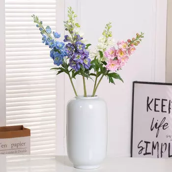 Цветы искусственные FloDecor Дельфиниум Аякса 72см, сиреневый