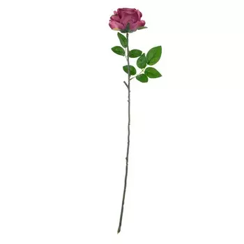 Цветы искусственные FloDecor Роза 60см, цвет розовый