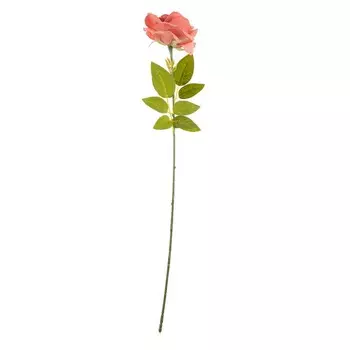 Цветы искусственные FloDecor Роза 62см, цвет розовый