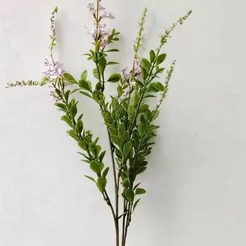 Цветы искусственные FloDecor Шалфей 83см, белый