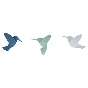 Декор для стен Umbra Hummingbird 9 элементов, разноцветный
