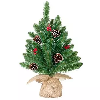 Декор House of seasons Ель Кристина с ягодами и шишками 45см