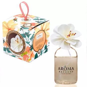 Диффузор ароматический AromaHarmony Floral Dreams с цветком из ротанга