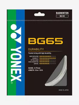 Струна для бадминтона Yonex BG-65 W, 10м., Белый