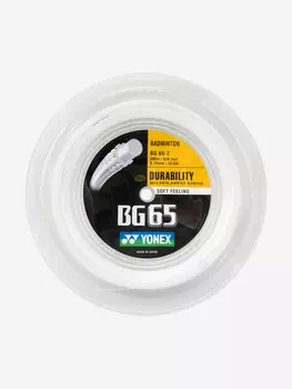 Струна для бадминтона Yonex BG-65 Белый, 200м., Белый