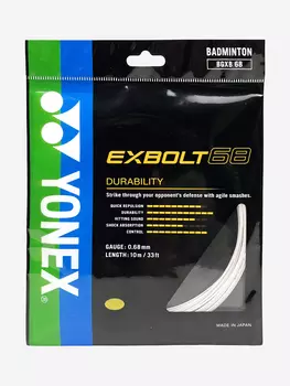 Струна для бадминтона Yonex Exbolt 68 W, 10м., Белый