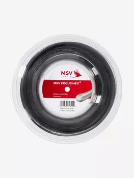 Струна для большого тенниса Mauve Focus Hex, Черный
