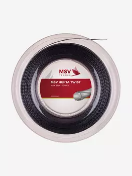 Струна для большого тенниса MSV Hepta Twist, Черный